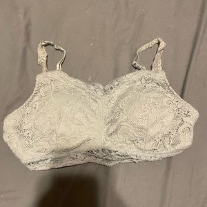 Blue lace bralette
